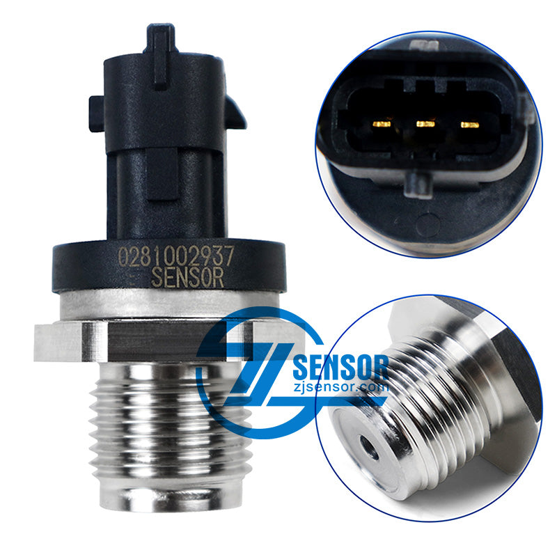 Common Rail Fuel Pressure Sensor 0281002937 For For Cummins Volvo Iveco Man Fiat Renault Fendt 4-Pcs