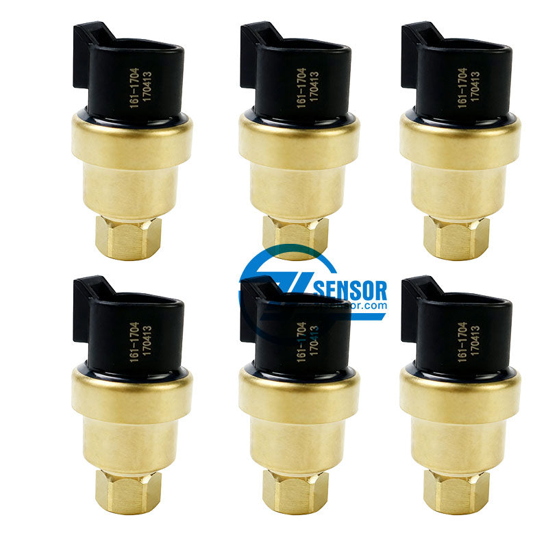 Brand New Oil Pressure Sensor 161-1704 1611704 For Caterpillar CAT 324D 325D 329D 330C 330D M325D D6R D7R 6-Pcs