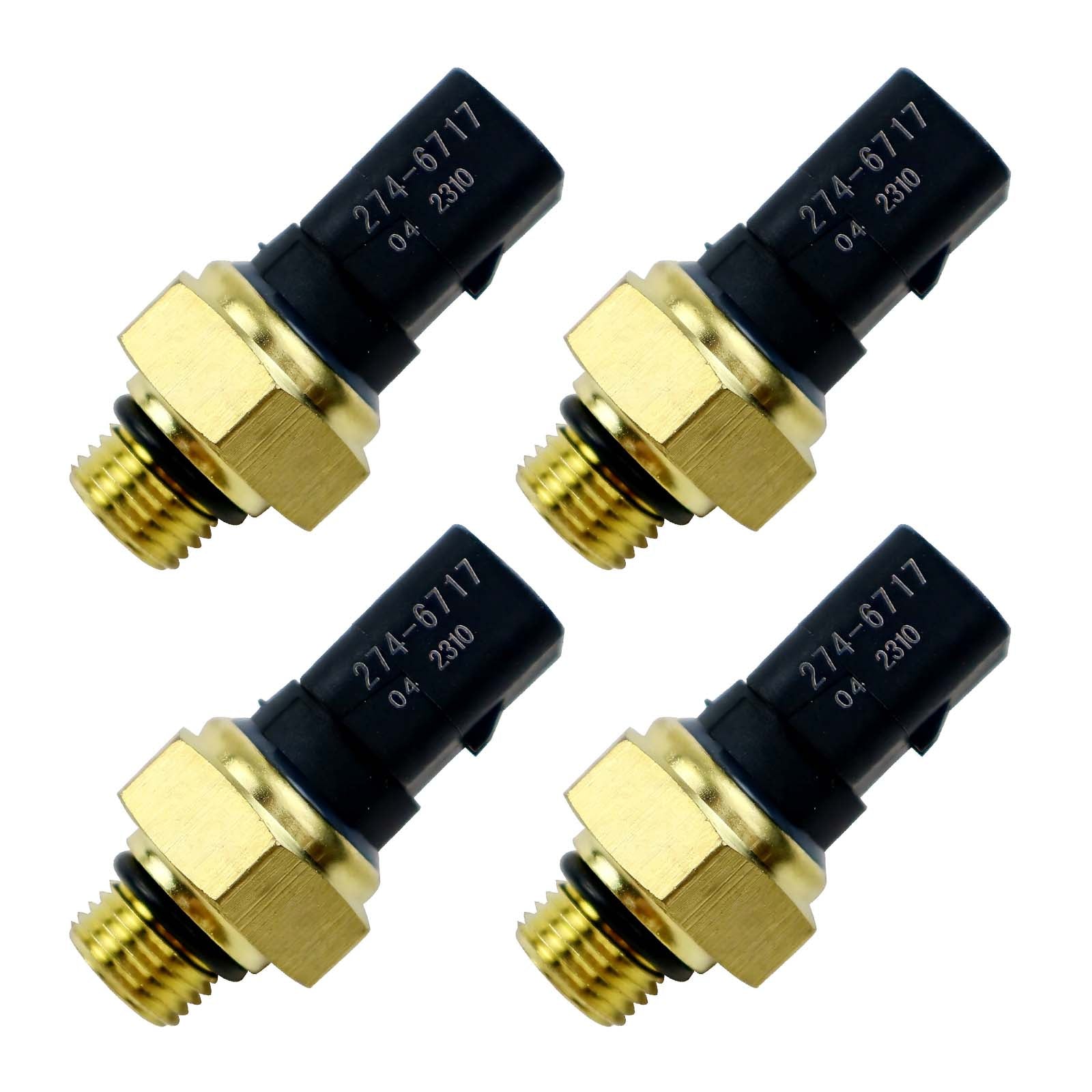New Auto Sensors Oil Pressure Sensor 274-6717 for CAT Excavator 320D E345D E349D 4-Pcs