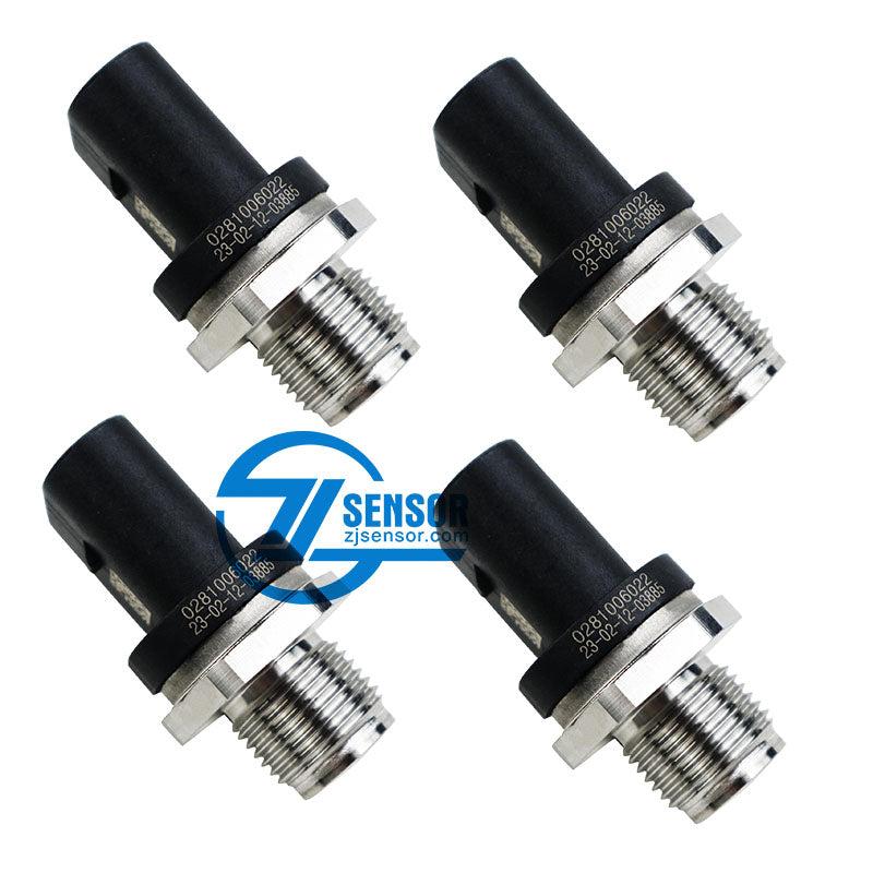 Fuel Common Rail pressure sensor 0281006022 Engine parts fit for Mercedes-Benz 4 Pcs