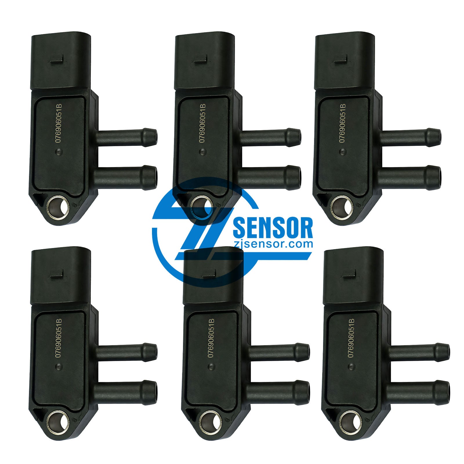 For Audi A3 For VW Beetle Jetta Passat 076906051B DPF Pressure Sensor 6-Pcs
