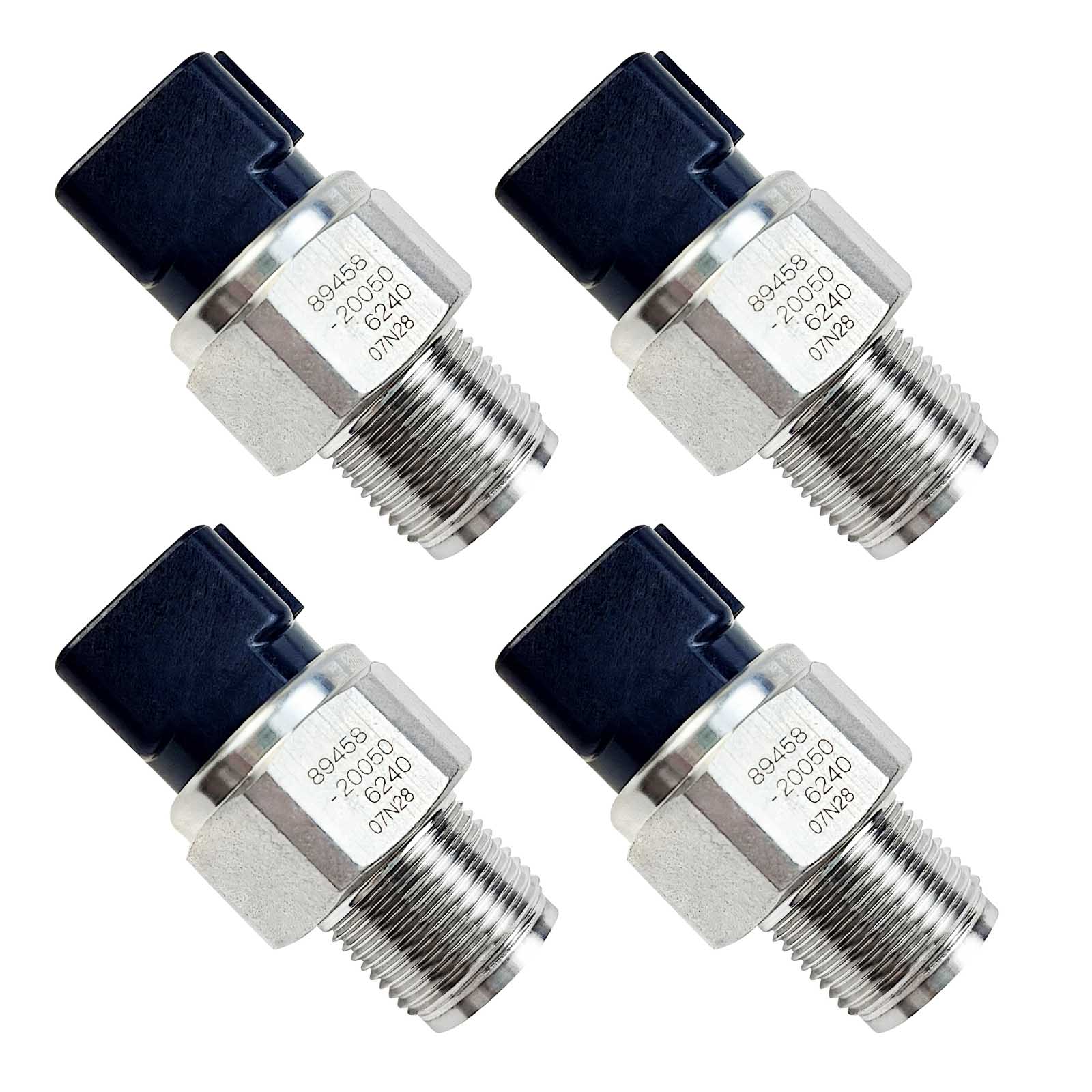 Auto Sensors Common Rail Fuel Pressure Sensor 89458-20050 for Toyota Hilux Hiace Hino 4-Pcs