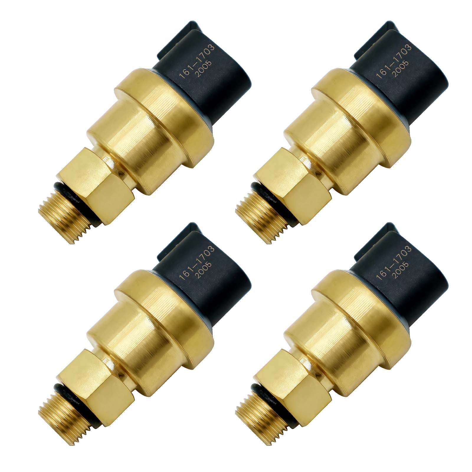 Auto Sensors Oil Pressure Sensor 161-1703 For CAT Excavator C9 324D 329D 330C 325 Truck 4-Pcs