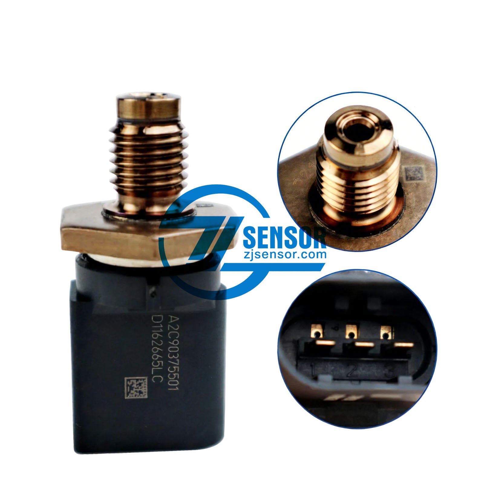 New Auto Sensors Common Rail Pressure Sensor GK2Q-9F972-AA for Ford Transit MK4 2.0 Engine 4-Pcs