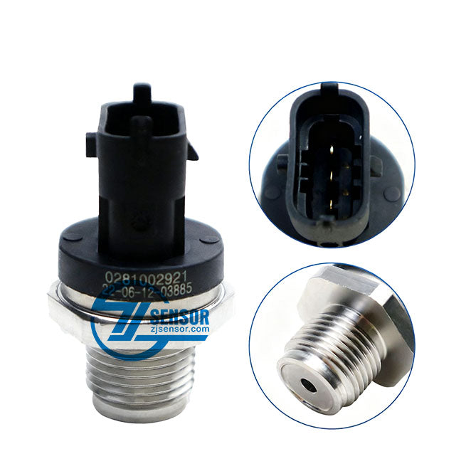 2 Pcs auto parts sensors Common rail fuel pressure sensor 0281002921 for Fiat Iveco Cummins MAN Volvo Vehicle Parts