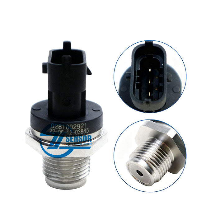 2Pcs 1800 Bar Diesel Fuel Rail Pressure Sensor OE:0281002921,93181654 For SAAB 9-3 9-5 93 95 Suzuki Ignis Swift Wagon