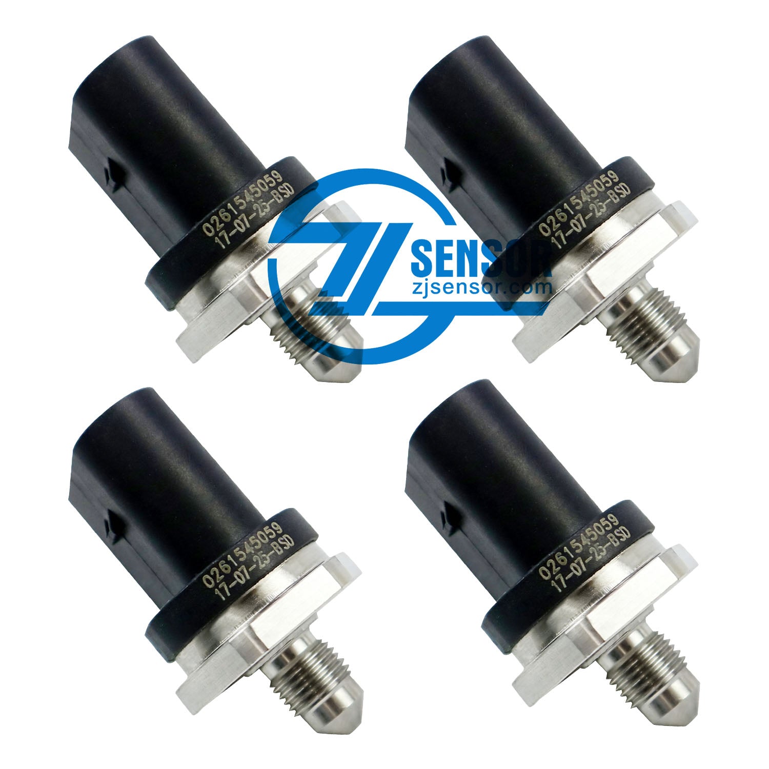 4Pcs Fuel Common Rail Pressure Sensor 0261545059 For Audi A4 A5 for VW Passat Touareg