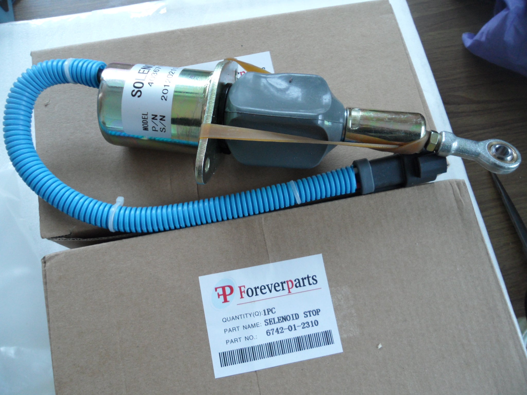 Stop Solenoid 6742-01-2310 Shut Down Solenoid Valve Cut-off Solenoid fit For Komatsu PC300-7