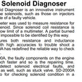SD-2000A  solenoid diagnoser on-site diagnose engine faults