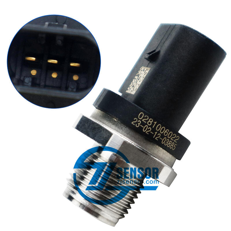 Fuel Common Rail pressure sensor 0281006022 Engine parts fit for Mercedes-Benz 4 Pcs
