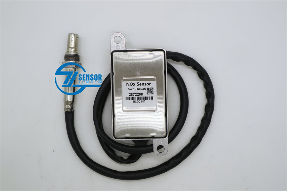 2872298 Nitrogen Oxide 2894946RX NOX Sensor 5WK9 6693A for Cummins 24V 1133mm