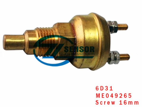 Water temperature sensor for KOBELCO excavator SK200-6 KATO HD700-7 6D31 6D34 OE ME049265 (single and double feet)