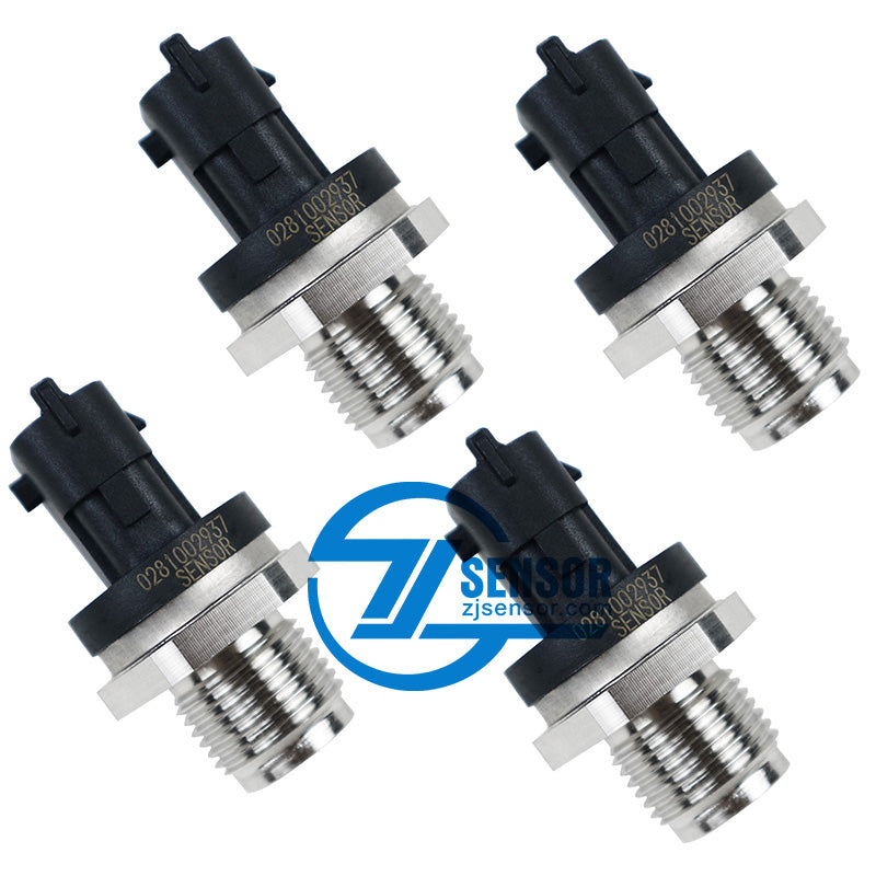 Common Rail Fuel Pressure Sensor 0281002937 For For Cummins Volvo Iveco Man Fiat Renault Fendt 4-Pcs