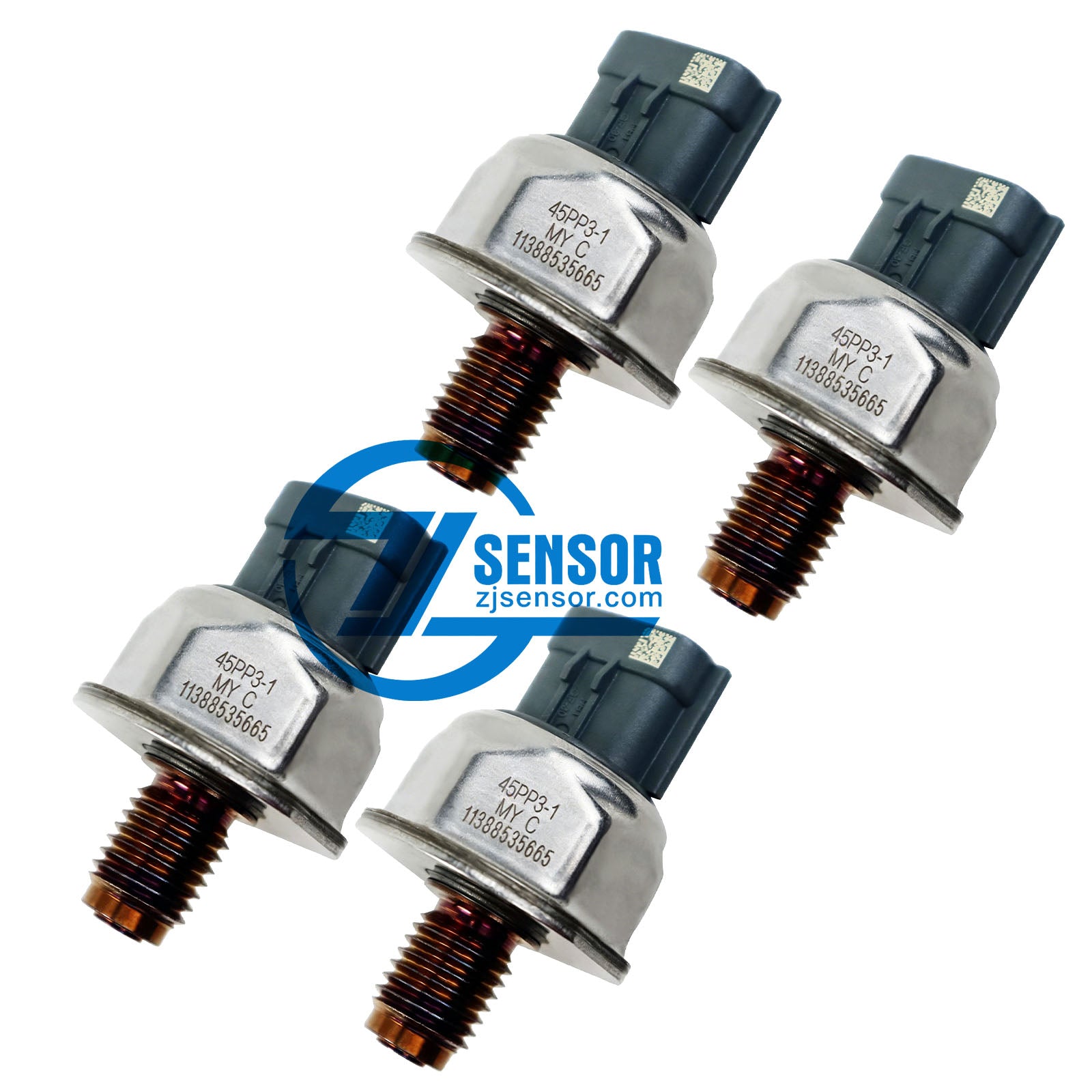 Brand New Auto Parts Fuel Common Rail Pressure Sensor 45PP3-1 For Nissan Navara D40 Pathfinder 2.5 4-Pcs