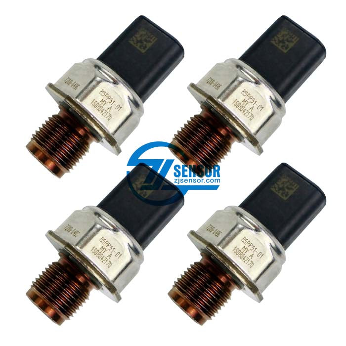 4 Pcs Fuel pressure Sensor High Pressure Common rail Fuel pressure Sensor 85PP51-01 for DELPHI