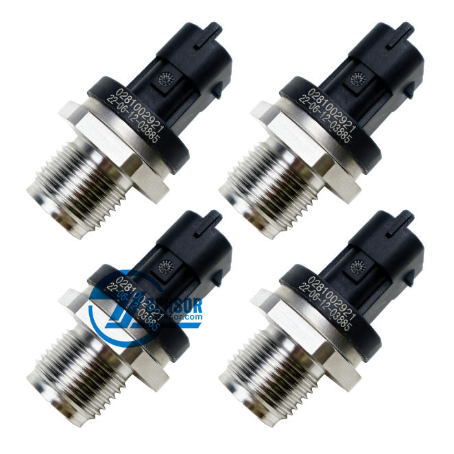 4Pcs 1800 Bar Diesel Fuel Rail Pressure Sensor OE:0281002921,93181654 For SAAB 9-3 9-5 93 95 Suzuki Ignis Swift Wagon