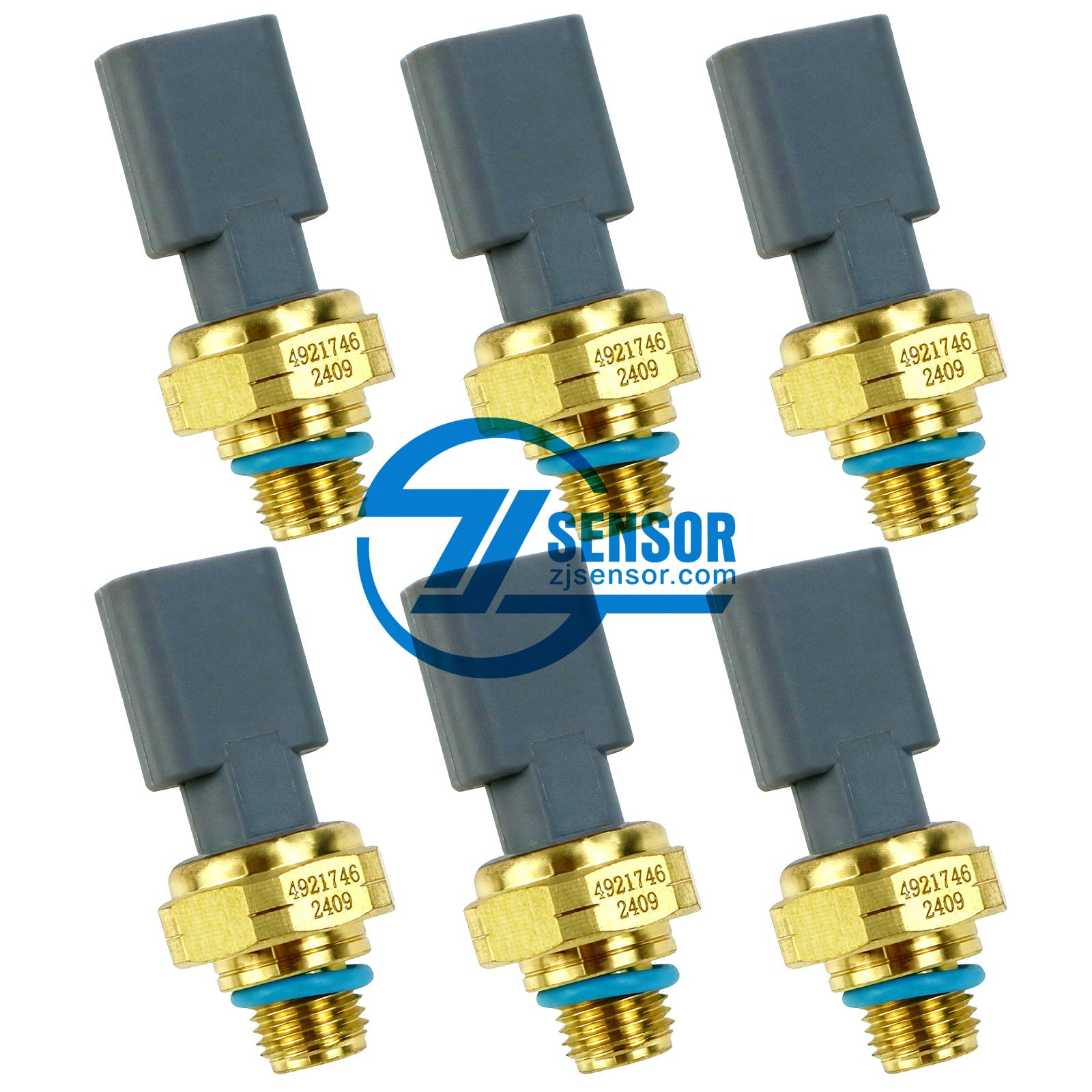 Engine Exhaust Oil Pressure Sensor 4928594 For CUMNINS ISX ISM ISC ISB 6.7L 6-Pcs