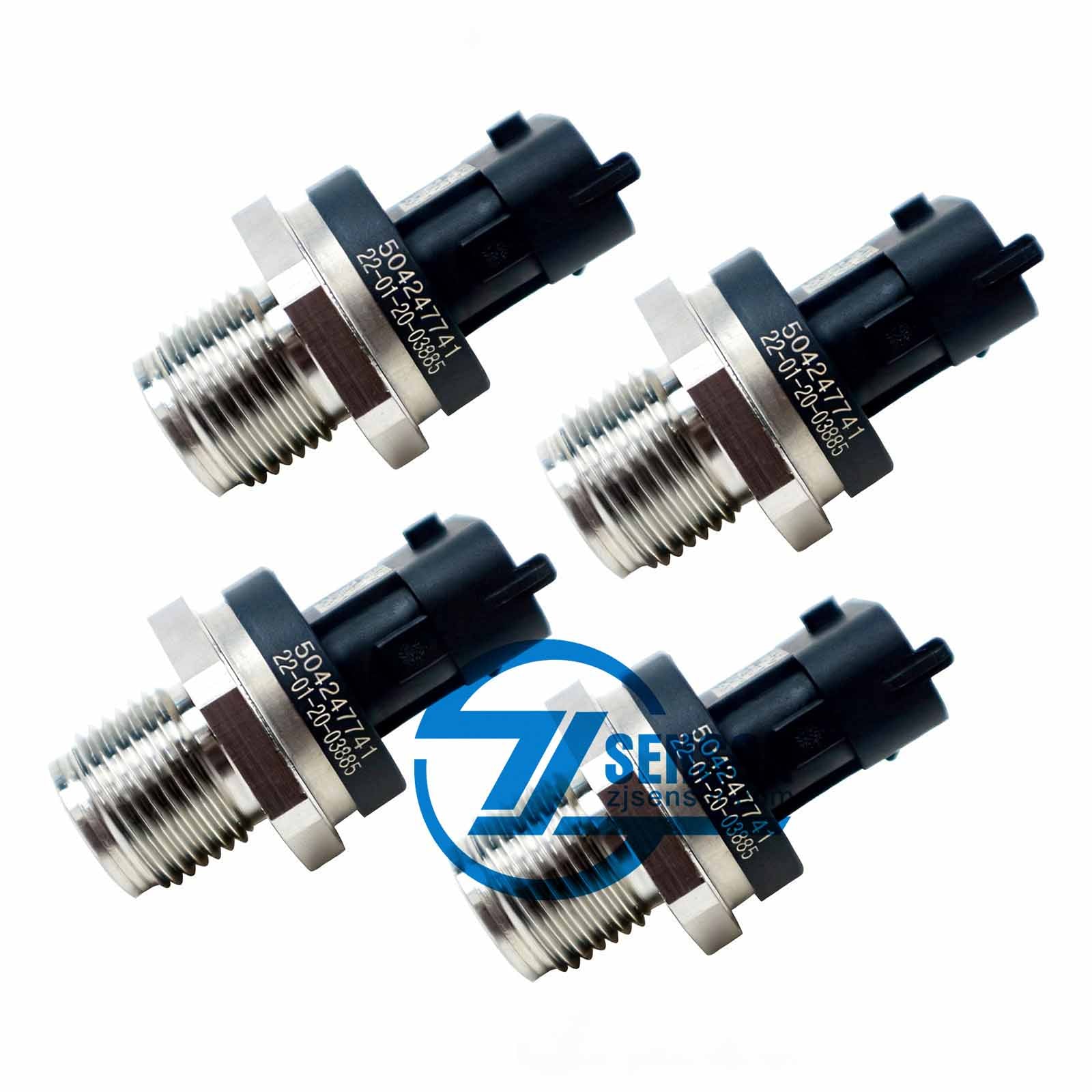 Fuel Rail Pressure Sensor 504247741 For Fiat Alfa Romeo Iveco Truck 4-Pcs