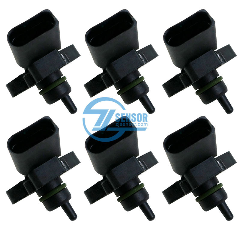 Auto Sensor MAP Sensor Manifold Absolute Pressure Sensor 038906051J For Audi A6 A7 A8 Q5 S4 SQ5 VW 6-Pcs