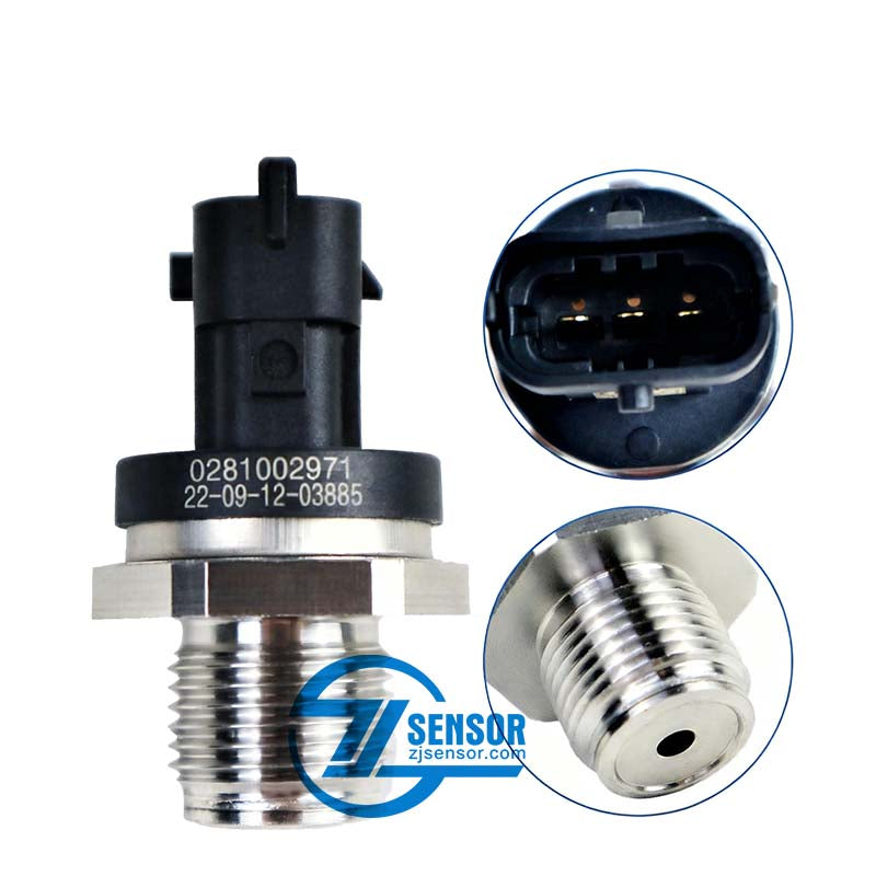 0281002971 Common Rail Pressure Sensor For Bosch 2 Pcs
