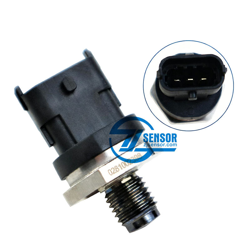Fuel rail Pressure Sensor OEM:0281002398 5093112AA for 6.6L Duramax LB7 Engine 2 Pcs