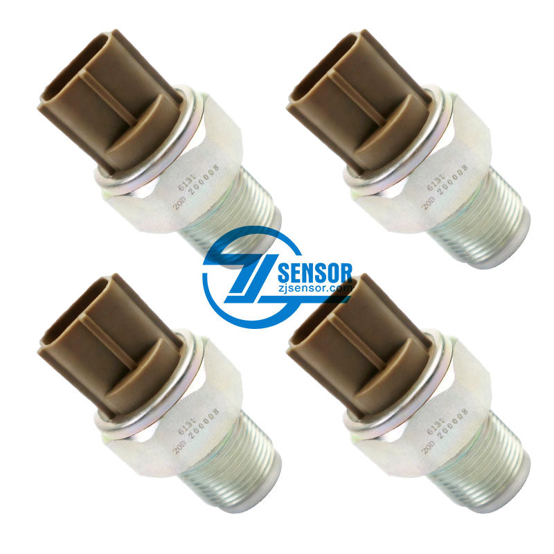 Fuel Common Rail Pressure Sensor 499000-6131 8-98119790-0 For ISUZU 4HK1 6HK1 Diesel Engine 4-Pcs