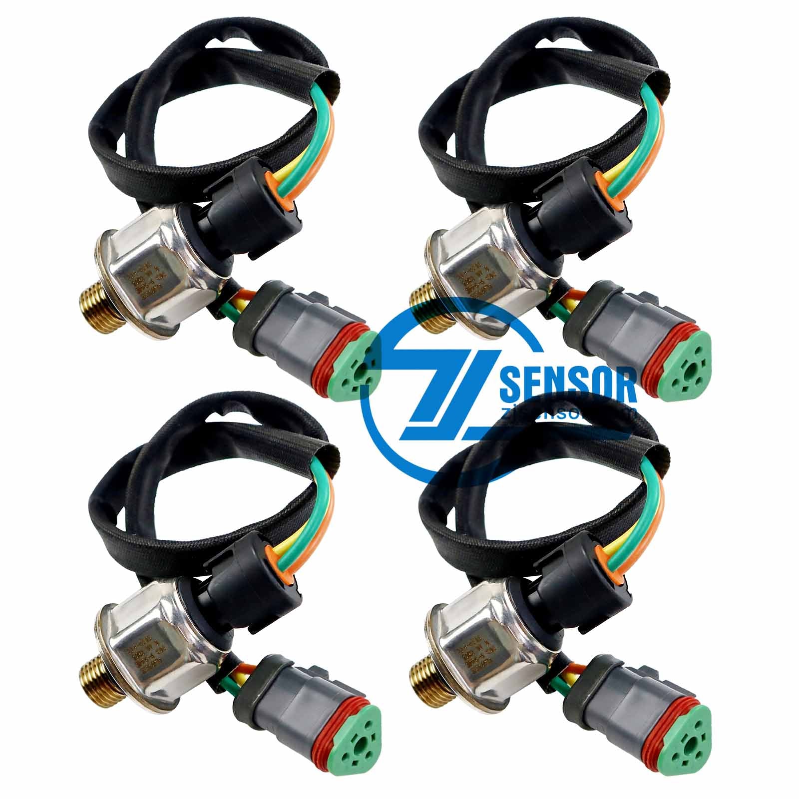 Brand New Common Rail Pressure Sensor 224-4535 For Caterpillar C13 C15 MXS BXS Engine 4-Pcs